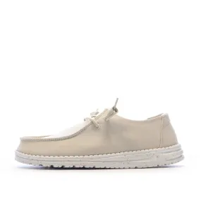 Chaussures Beige Femme Hey Dude Wendy Slub Canvas
